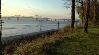 MTA MNCRR[NanoClip] Shoreliner III Cab Car with an westbound train passing Old Croton Viaduct