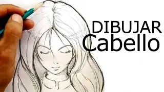 Como dibujar cabello.  Nivel intermedio.