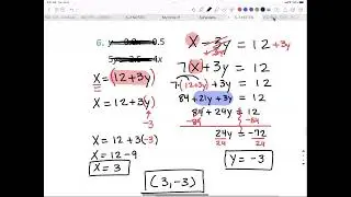 5-3 Video - Solve System of Equations by Substitution