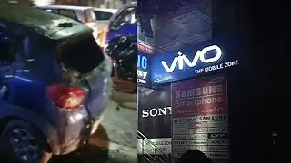 Crescent hospital Humayun nagar Mehdipatnam  ke pass ek car me achanak aaglagne se afraatafri ..