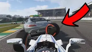 F1 2017 - Safety Car TAKES OUT 4 Drivers!