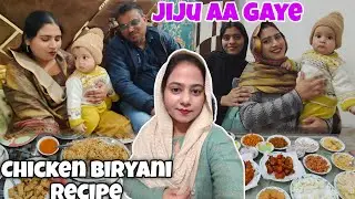 Chicken biryani recipe 😋/Emotional movment 🥹/Jiju aa gaye☺️#zaikamaawala#vlog0#biryani#recipe#viral 