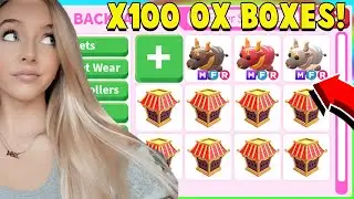 100 OX BOX CHALLENGE VS FISHYBLOX in NEW ADOPT ME UPDATE
