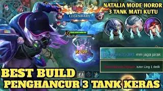 JOHNSON FREDRINN XBORG HARD TANK DESTROYER BUILD MOBILE LEGENDS 😱 NATALIA GAMEPLAY