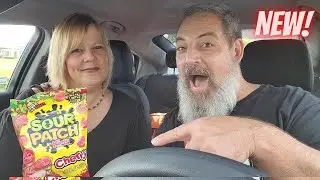 TRYING THE NEW CHERRY SOUR PATCH KIDS