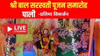 Pali News Network  is live! सरस्वती प्रतिमा विसर्जन #news #hindu