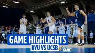 BYU Men's Volleyball vs UCSB - Game 1 | Full Game Highlights (2025)