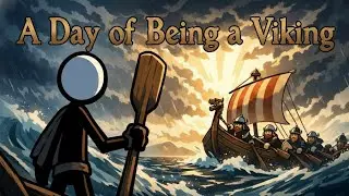 A Day of Being a Viking | Life on a Viking Ship (Stick Figure Story)