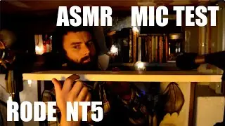 ASMR Microphone Test Rode NT5 (Binaural Tapping, Whispers, Hand Sounds, Canvas, Crinkles, and more)