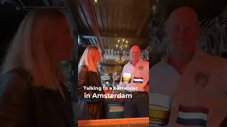 Talking to a bartender in Amsterdam🇳🇱🍺#shorts #life #travel #netherlands #bar #freedom #amsterdam