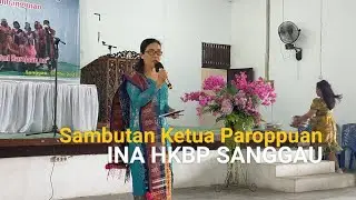 Acara Puncak PARHEHEON INA HKBP SANGGAU II Sambutan Ketua ❤️ Dra .Relina Simamora II 7-5-2023