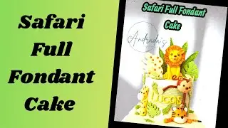Safari fondant cake/Andrada's Bakeshop #toys