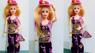 Beautiful Dress Design 👗✨ for doll and girls #dolldecoration #diy#howtomakedolldress #fashion 