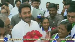 Visuals of TDP ZPTC Members Joins YSRCP in Presence of YS Jagan in party central office
