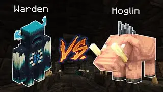 Warden vs Hoglin - Can 1 Warden beat 25 hoglins?