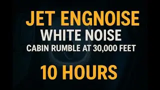 Jet Engine White Noise &ndash; Cabin Rumble at 30,000 Feet | 10 Hours for Deep Sleep