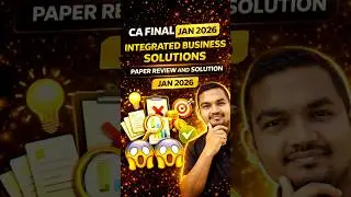CA Final IBS Paper Review And Solutions Jan 2026