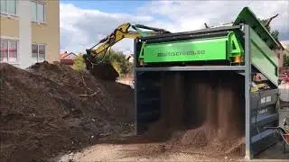 Sorteringsverk, siktverk, s&aring;llverk som sorterar matjord