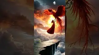 Girl Soaring High on a Giant Red Bird 😱🕊️ | Fantasy Adventure ✨ #shorts #babygirl #birds #funnyviral