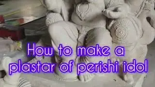 How to make a plaster of paris idol Ganesh idol meking #art