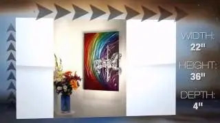 Carousel Pony Rainbow Aluminum Wall Art