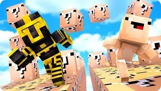CARRERA DE LUCKY BLOCKS DE BEBÉ NOOB EN MINECRAFT 😱