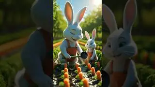 Rabbit vs Fox Drama🐇😃#animals #ai #shortsfeed #shortvideo