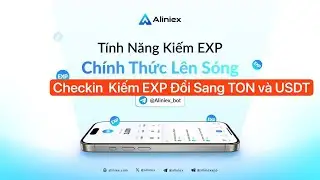 Checkin H&agrave;ng Ng&agrave;y Kiếm TON v&agrave; USDT Tiền Tươi Tr&ecirc;n MiniApp Aliniex