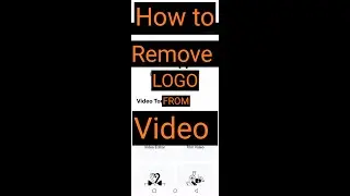 How to Remove LOGO from Video | Remove watermark