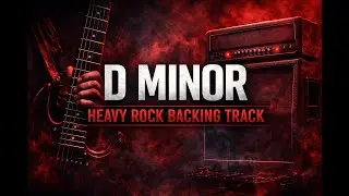 Heavy Rock Backing Track in D Minor | Dark, Driving Guitar Jam