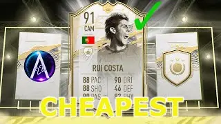 91 RUI COSTA PRIME MOMENTS ICON SBC Cheapest Solution!! #FIFA21