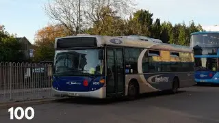 *Squealing + Kickdown* Bus Journey on the 100 | Scania Omnicity N230UB | YN08DFY (6632)