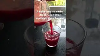 Jus de betterave : 3 betteraves, 8 carottes, 2 pommes, gingembre, 2 citron 🙏🏾 #ventreplat