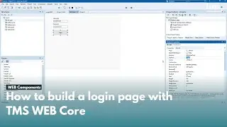 How to build a login page with TMS WEB Core