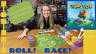 CUBITOS: A Review and a Round of the Dice-Drafting, Racing Game! Cute Cube Alert!!!