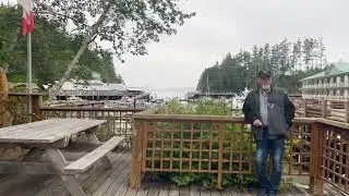 Entering Telegraph Cove with a movie star in the making!!!