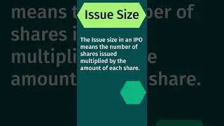 IPO में Issue Size क्या है? Issue Size कैसे calculate करते हैं? #shorts #stockmarket #youtubeshorts