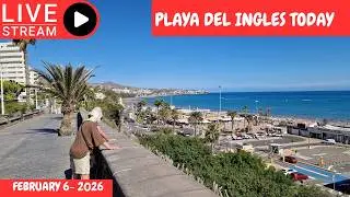 Gran Canaria LIVE 🔴 PLAYA DEL INGLES TODAY - FEBRUARY 6- 2026