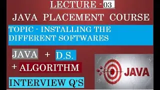 3. The placement course - Installing java and eclipse | java by awanish sir | java in hindi | 