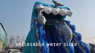 new design inflatable water slide for sale #inflatablewaterslide #beautyinflatable