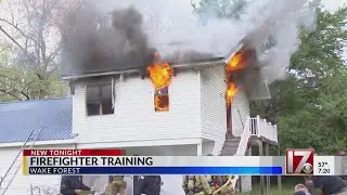 Wake Forest crews undergo live fire training