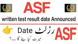 asf written test result 2023 | asf written test result update | asf written test merit 2023