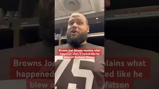 #Browns LG Joel Bitonio explains what happened when it looked like he blew off Deshaun Watson: