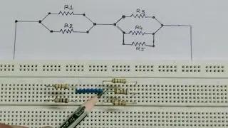 Bradbord connection in series parallel circuit। breadboard ।series parallel combination on breadbord