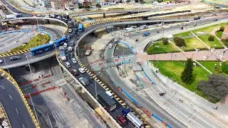 Glorieta elevada Av. Cali con Av. de Las Américas en funcionamiento (10 de Enero 2026)