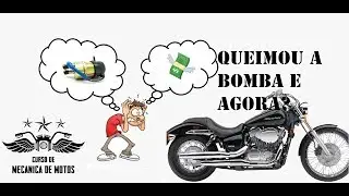 Minha Shadow 600 queimou a bomba e agora, Flaviano?