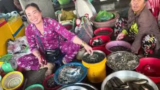 Lại thêm 1 cái chợ đặc sản miền Tây cá gì cũng có.