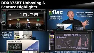 2018 KENWOOD DDX375BT Multimedia Receiver Unboxing & Feature Highlights