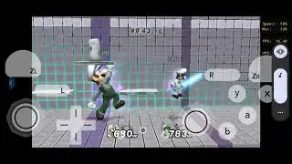 super smash bros project m luigi vs mr L #supersmashbros