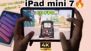 iPad mini 7 A17 Pro BGMI test battery heating review after 7 month with FPS 🔥